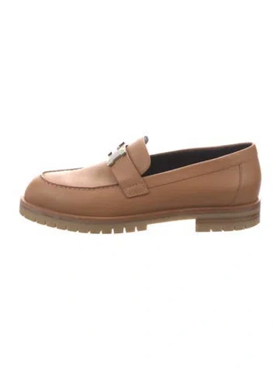 Pre-owned Hermes 2024 Faubourg Loafers In Neutrals