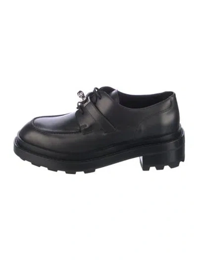 Pre-owned Hermes 2024 First Oxfords In Black