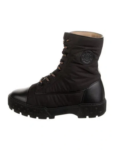 Pre-owned Hermes 2024 Fresh Combat Boots In Black