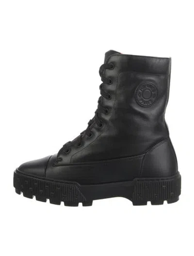 Pre-owned Hermes 2024 Fresh Combat Boots In Black