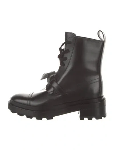 Pre-owned Hermes 2024 Funk Combat Boots In Black
