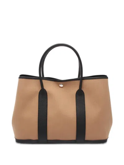 Pre-owned Hermes 2024 Garden Party Pm Handbag In Neutral