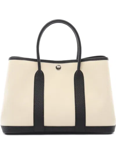 Pre-owned Hermes 2024 Garden Party Tpm Handbag In Neutrals