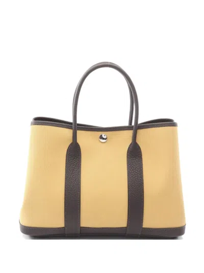 Pre-owned Hermes 2024 Garden Party Tpm Tote Bag In Neutral
