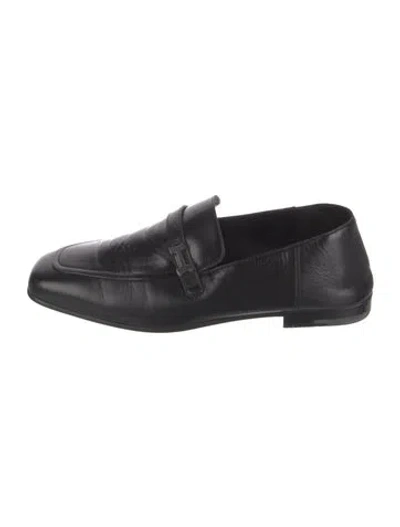 Pre-owned Hermes 2024 Giovanni Dress Loafers In Black