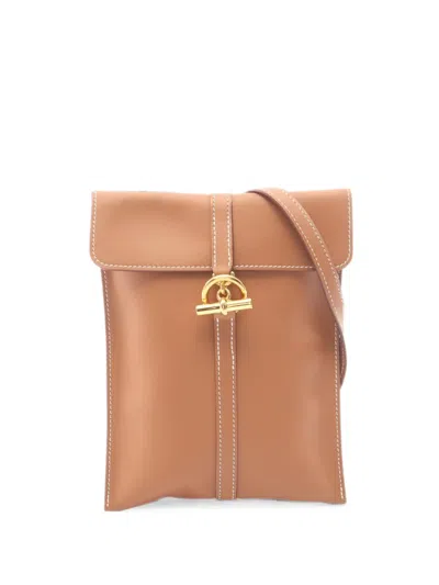 Pre-owned Hermes 2024 Glennan To Go Shoulder Bag In Brown