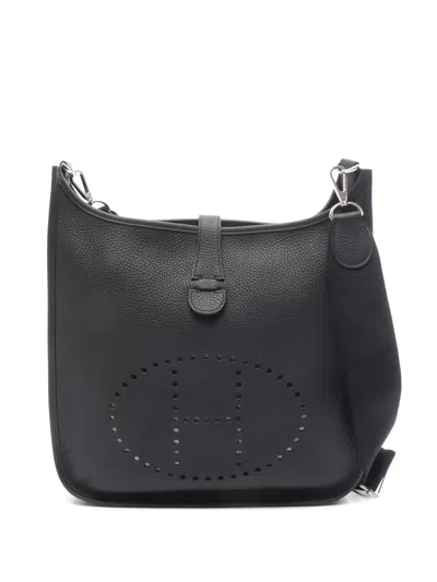 Hermes 2024 Gm Evelyn 3 Leather Shoulder Bag In Black