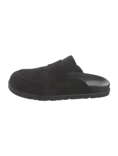 Pre-owned Hermes 2024 Go Mules In Black