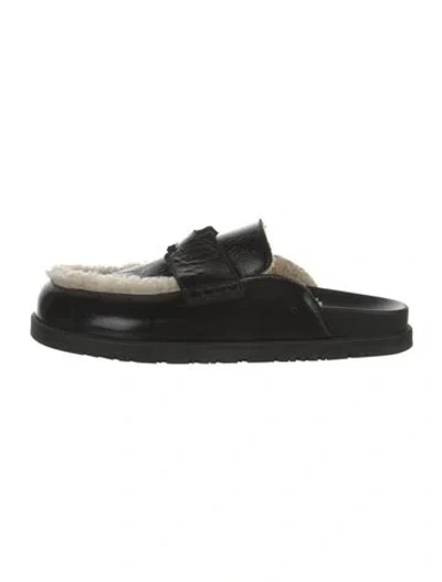 Pre-owned Hermes 2024 Go Mules In Black