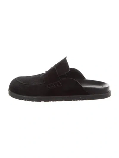 Pre-owned Hermes 2024 Go Mules In Black