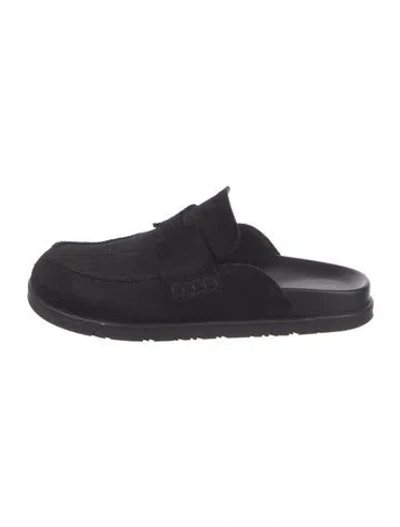 Pre-owned Hermes 2024 Go Mules In Black