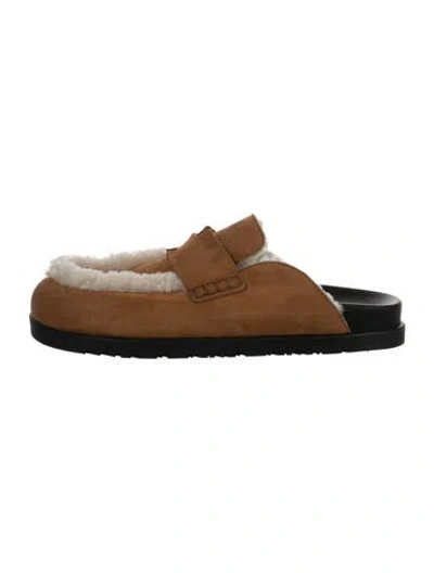 Pre-owned Hermes 2024 Go Mules In Brown/neutrals