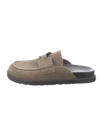 Pre-owned Hermes 2024 Go Mules In Green