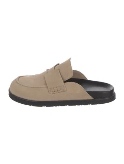 Pre-owned Hermes 2024 Go Mules In Neutral