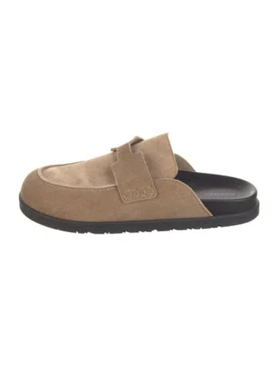 Pre-owned Hermes 2024 Go Mules In Neutrals