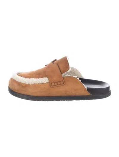 Pre-owned Hermes 2024 Go Slides In Brown/neutrals
