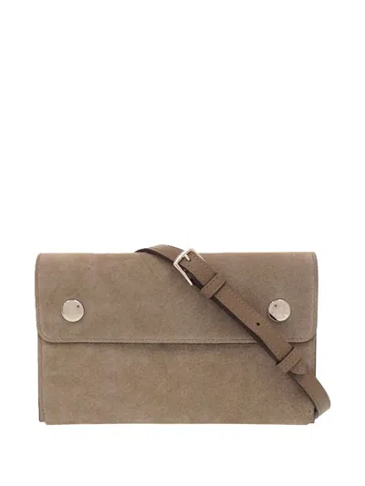 Pre-owned Hermes 2024 Grizzly Nap Wallet On Strap Crossbody Bag In Brown