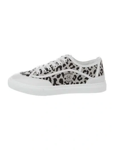 Pre-owned Hermes 2024 H Logo Sneakers W/ Tags In White