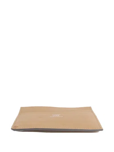 Pre-owned Hermes 2024 H Sellier Card Holder In Neutral