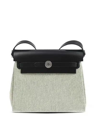 Pre-owned Hermes 2024 H Toile Herbag Zip Tote Bag In Neutrals
