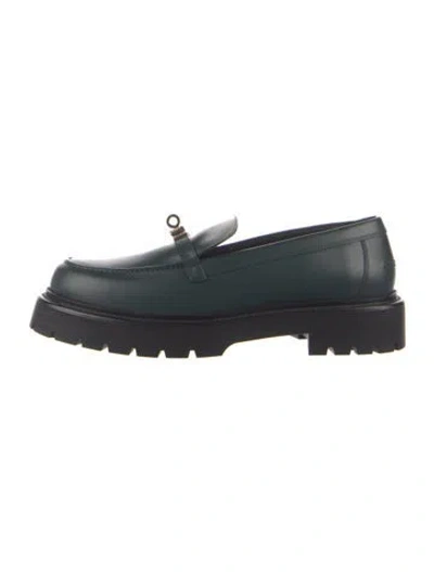Pre-owned Hermes 2024 Icone Loafers In Green