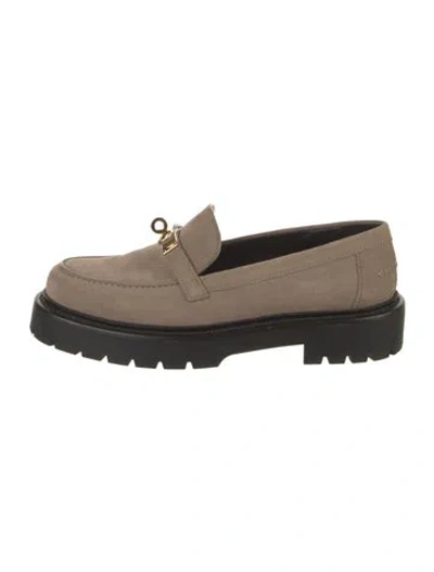 Pre-owned Hermes 2024 Icone Loafers In Neutral