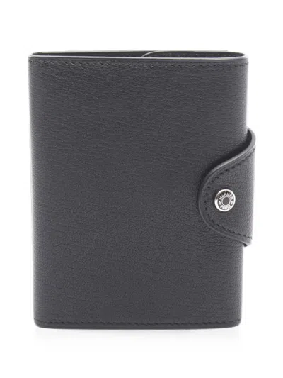 Pre-owned Hermes 2024 Iliad Chèvre Shamkira Coin Purse In Black