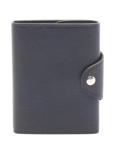 Pre-owned Hermes 2024 Iliad Trifold Wallet In Black