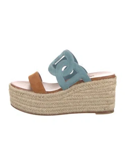 Pre-owned Hermes 2024 Ithea 30 Espadrilles In Brown