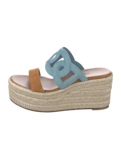 Pre-owned Hermes 2024 Ithea 30 Espadrilles In Brown