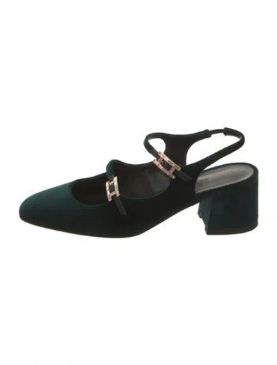 Pre-owned Hermes 2024 Jackie 50 Pumps In Green