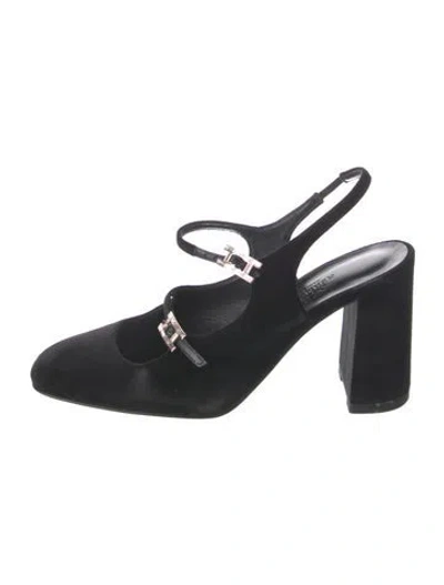 Pre-owned Hermes 2024 Jackie 90 Pumps In Black