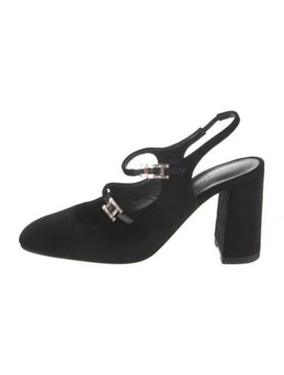Pre-owned Hermes 2024 Jackie 90 Pumps In Black