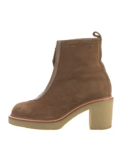 Pre-owned Hermes 2024 Jingle 55 Boots In Brown