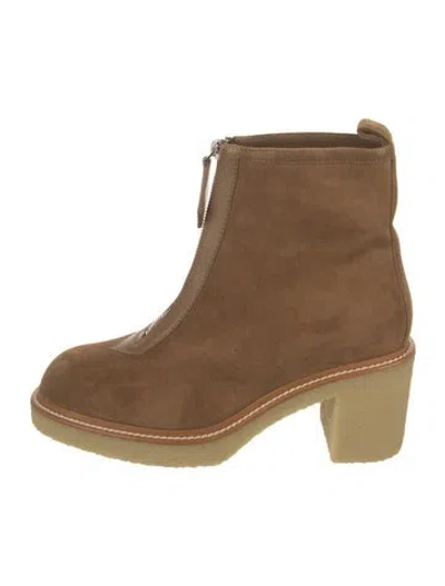 Pre-owned Hermes 2024 Jingle 55 Boots In Brown