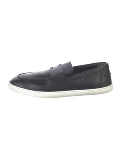 Pre-owned Hermes 2024 Job Loafers In Blue