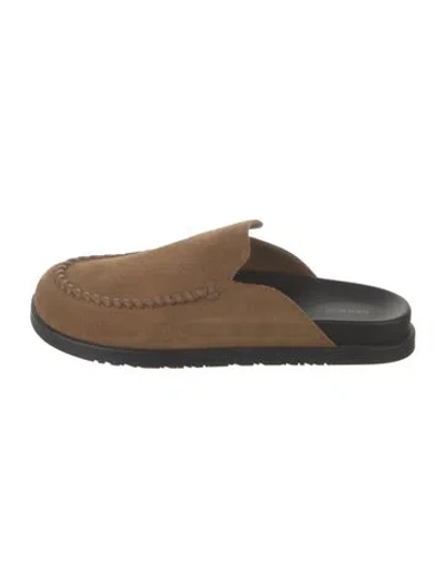 Pre-owned Hermes 2024 Johan Slides In Neutrals