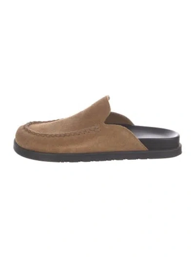 Pre-owned Hermes 2024 Johan Slides In Neutrals