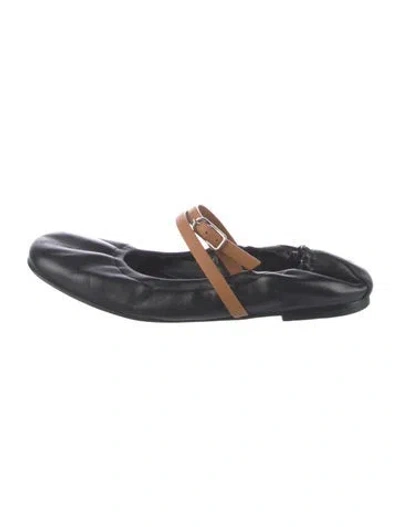 Pre-owned Hermes 2024 Jolly Ballet Flats In Black