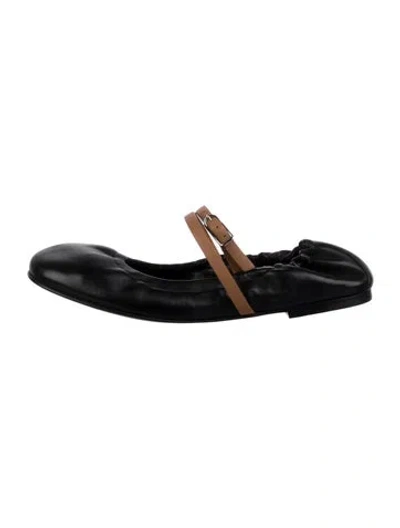 Pre-owned Hermes 2024 Jolly Mary Jane Flats In Black