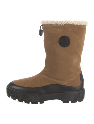 Pre-owned Hermes 2024 Journey Snow Boots In Black