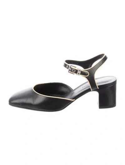 Pre-owned Hermes 2024 Kamilla 60 Slingback Pumps In Black