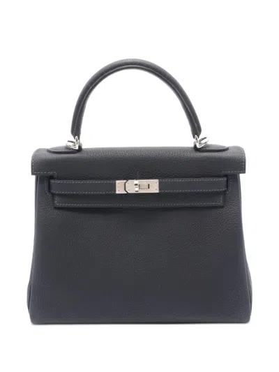 Pre-owned Hermes 2024 Kelly 25 Handbag In Black