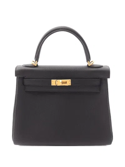 Pre-owned Hermes 2024 Kelly 25 Handbag In Black