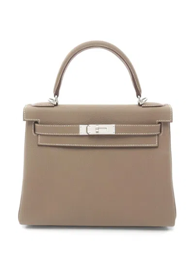Pre-owned Hermes 2024 Kelly 28 Handbag In Neutrals