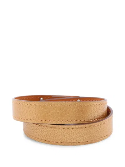 Pre-owned Hermes 2024 Kelly Double Bracelet In Gold