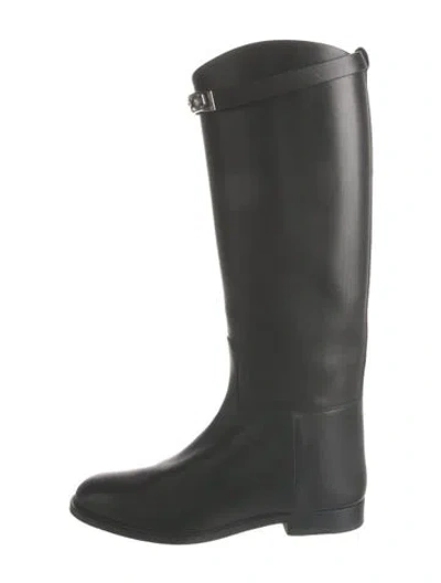 Pre-owned Hermes 2024 Kelly Riding Boots Riding Boots In Black