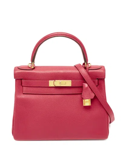 Pre-owned Hermes 2024 Kelly Sellier Handbag In Pink
