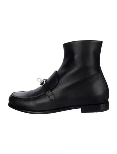 Pre-owned Hermes 2024 Kelsy Boots In Black