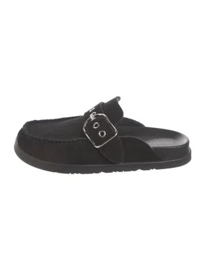Pre-owned Hermes 2024 Key Mule Slides In Black